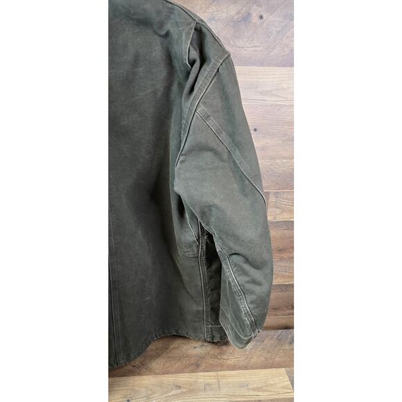 Vintage Carhartt C58 MOS Blanket-Lined Duck Chore Jacket Size XL Green - Picture 9 of 16